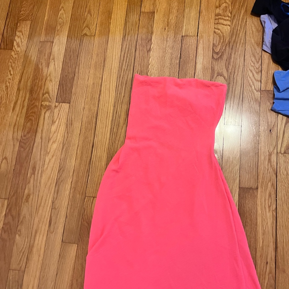 Vibrant Pink Strapless Dress